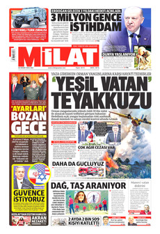 MİLAT 28 Nisan 2026 gazete manşeti