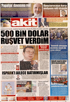 YENİ AKİT 29 Nisan 2026 gazete manşeti