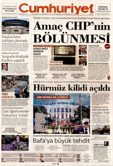 CUMHURİYET 16 Haziran 2026 gazete manşeti