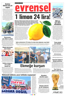 EVRENSEL 16 Haziran 2026 gazete manşeti