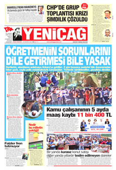 YENİÇAĞ 16 Haziran 2026 gazete manşeti