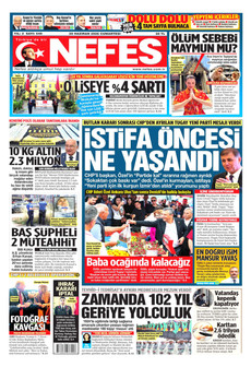 NEFES 20 Haziran 2026 gazete manşeti