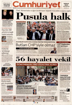 CUMHURİYET 20 Haziran 2026 gazete manşeti