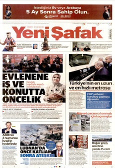 YENİ ŞAFAK 20 Haziran 2026 gazete manşeti