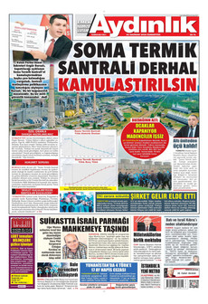 AYDINLIK GAZETESİ 20 Haziran 2026 gazete manşeti