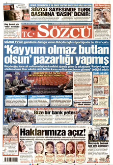 SÖZCÜ 21 Haziran 2026 gazete manşeti