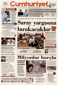 CUMHURİYET 21 Haziran 2026 gazete manşeti