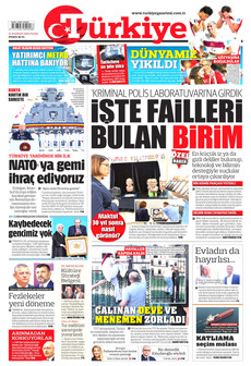 TÜRKİYE GAZETESİ 21 Haziran 2026 gazete manşeti