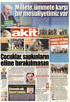 YENİ AKİT 21 Haziran 2026 gazete manşeti