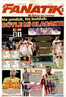 FANATİK 21 Haziran 2026 gazete manşeti