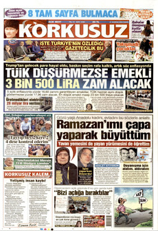 KORKUSUZ 21 Haziran 2026 gazete manşeti
