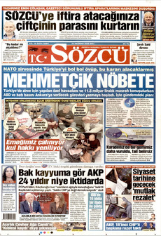 SÖZCÜ 23 Haziran 2026 gazete manşeti