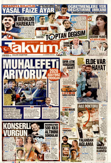 TAKVİM 23 Haziran 2026 gazete manşeti