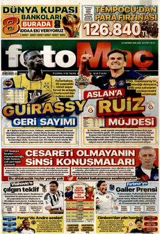 FOTOMAÇ 23 Haziran 2026 gazete manşeti