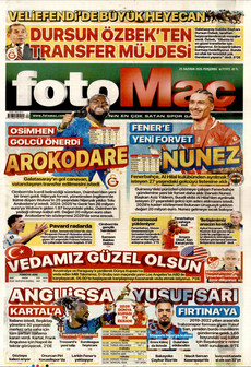 FOTOMAÇ 25 Haziran 2026 gazete manşeti