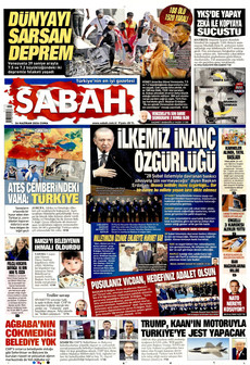 SABAH 26 Haziran 2026 gazete manşeti