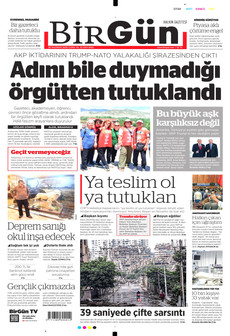 BİRGÜN 26 Haziran 2026 gazete manşeti