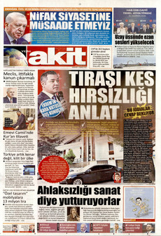 YENİ AKİT 1 Temmuz 2026 gazete manşeti