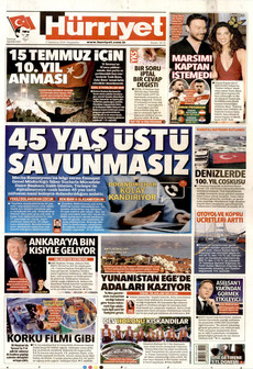 HÜRRİYET 2 Temmuz 2026 gazete manşeti