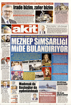 YENİ AKİT 2 Temmuz 2026 gazete manşeti