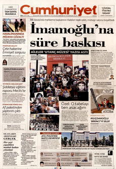 CUMHURİYET 3 Temmuz 2026 gazete manşeti