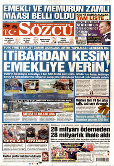 SÖZCÜ 4 Temmuz 2026 gazete manşeti