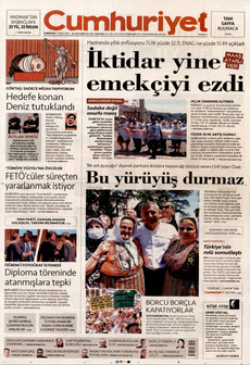 CUMHURİYET 4 Temmuz 2026 gazete manşeti