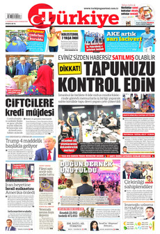 TÜRKİYE GAZETESİ 4 Temmuz 2026 gazete manşeti