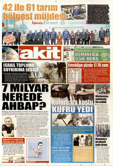YENİ AKİT 4 Temmuz 2026 gazete manşeti