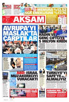 AKŞAM 4 Temmuz 2026 gazete manşeti