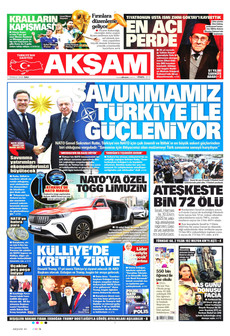 AKŞAM 7 Temmuz 2026 gazete manşeti