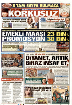 KORKUSUZ 7 Temmuz 2026 gazete manşeti