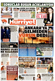 HÜRRİYET 10 Temmuz 2026 gazete manşeti