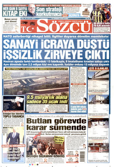 SÖZCÜ 10 Temmuz 2026 gazete manşeti