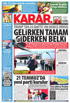 KARAR 10 Temmuz 2026 gazete manşeti