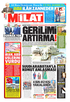 MİLAT 10 Temmuz 2026 gazete manşeti