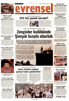 EVRENSEL 11 Temmuz 2026 gazete manşeti