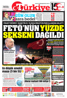 TÜRKİYE GAZETESİ 15 Temmuz 2026 gazete manşeti
