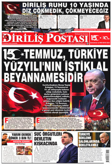 DİRİLİŞ POSTASI 15 Temmuz 2026 gazete manşeti