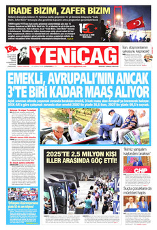 YENİÇAĞ 15 Temmuz 2026 gazete manşeti