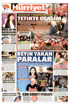 HÜRRİYET 16 Temmuz 2026 gazete manşeti