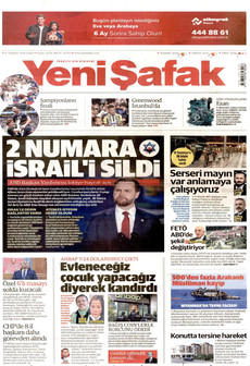 YENİ ŞAFAK 17 Temmuz 2026 gazete manşeti