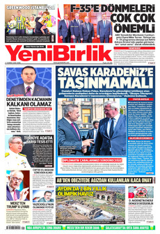 YENİBİRLİK 17 Temmuz 2026 gazete manşeti