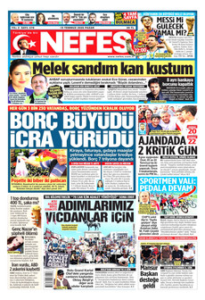 NEFES 19 Temmuz 2026 gazete manşeti