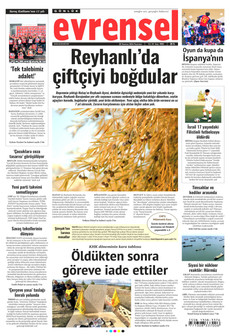 EVRENSEL 20 Temmuz 2026 gazete manşeti