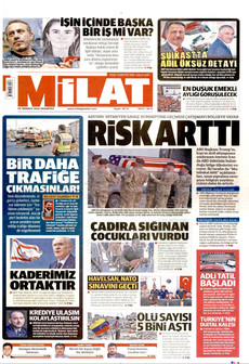 MİLAT 20 Temmuz 2026 gazete manşeti