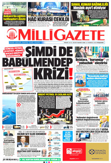 MİLLİ GAZETE 23 Temmuz 2026 gazete manşeti