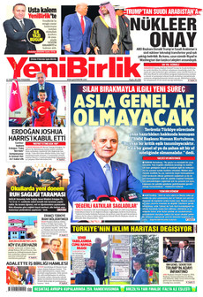 YENİBİRLİK 23 Temmuz 2026 gazete manşeti