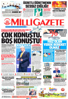 MİLLİ GAZETE 24 Temmuz 2026 gazete manşeti