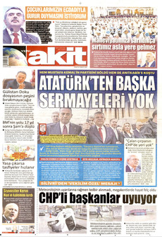 YENİ AKİT 26 Temmuz 2026 gazete manşeti